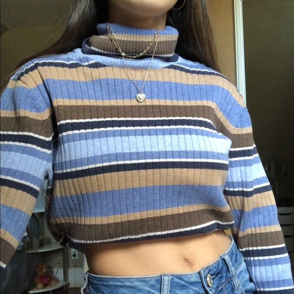 Urban Outfitters Sweaters - vintage striped turtleneck